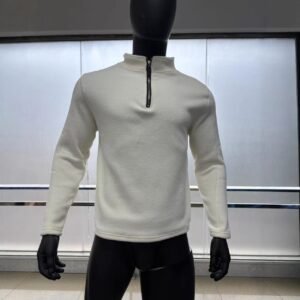 Men's Half-Zip Fleece Pullover | Warm Winter Stand Collar Sweatshirt