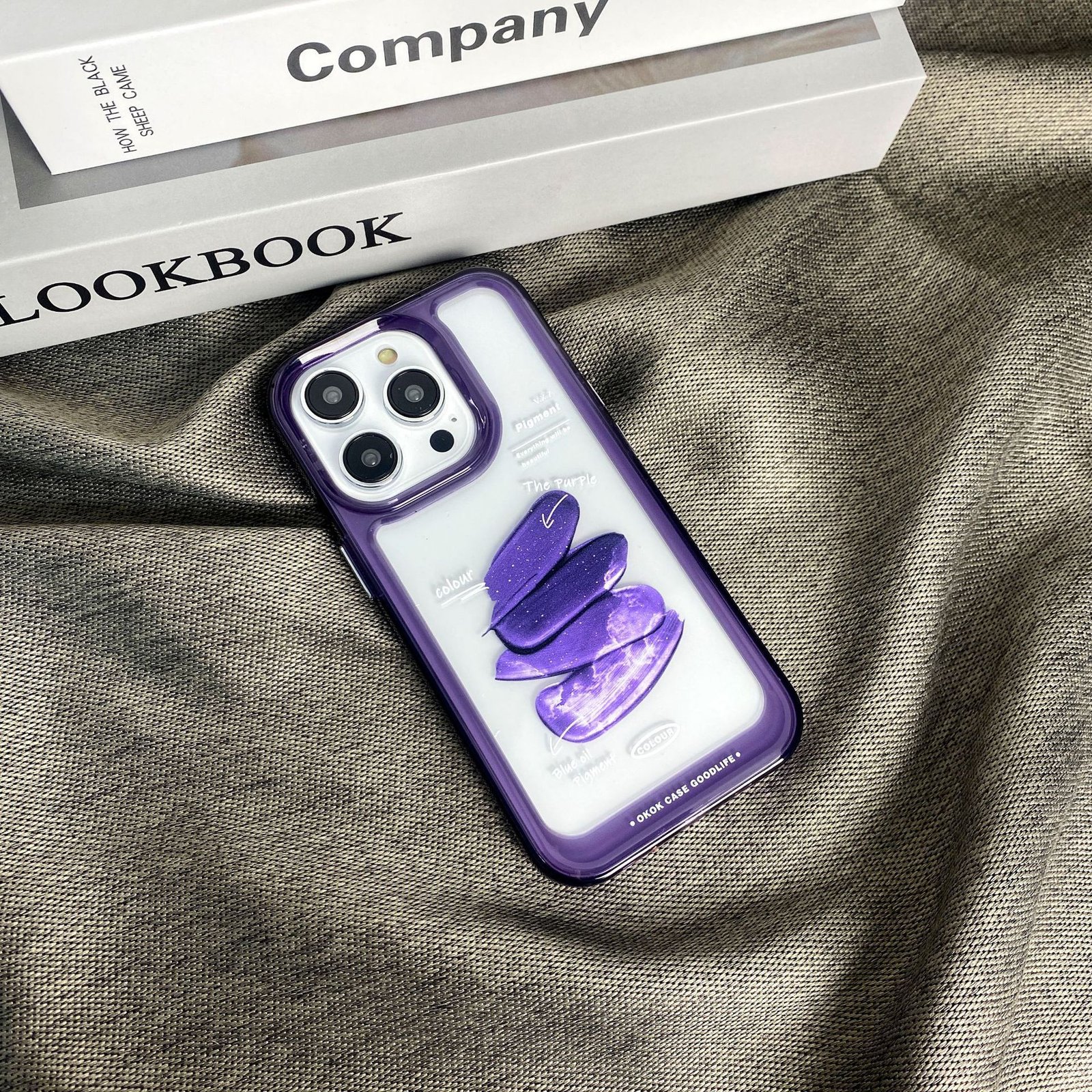Dark Purple Clear Acrylic Space Case for iPhone 14 13 12 11 XR X 8 7 - Image 4