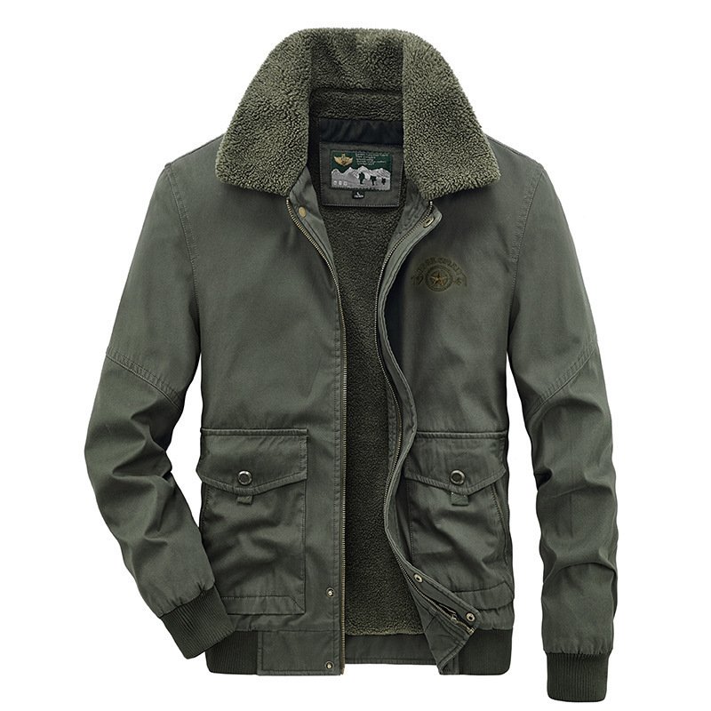 Men’s Multi-Pocket Cotton Utility Jacket – Casual Outdoor Gear - Image 5