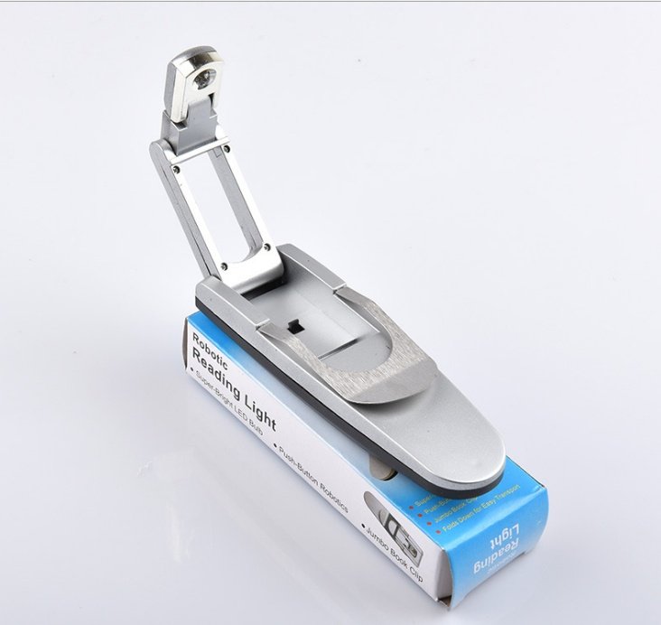 LED Folding Book Light: Portable Clip-on Reading Lamp for Bed - Image 4