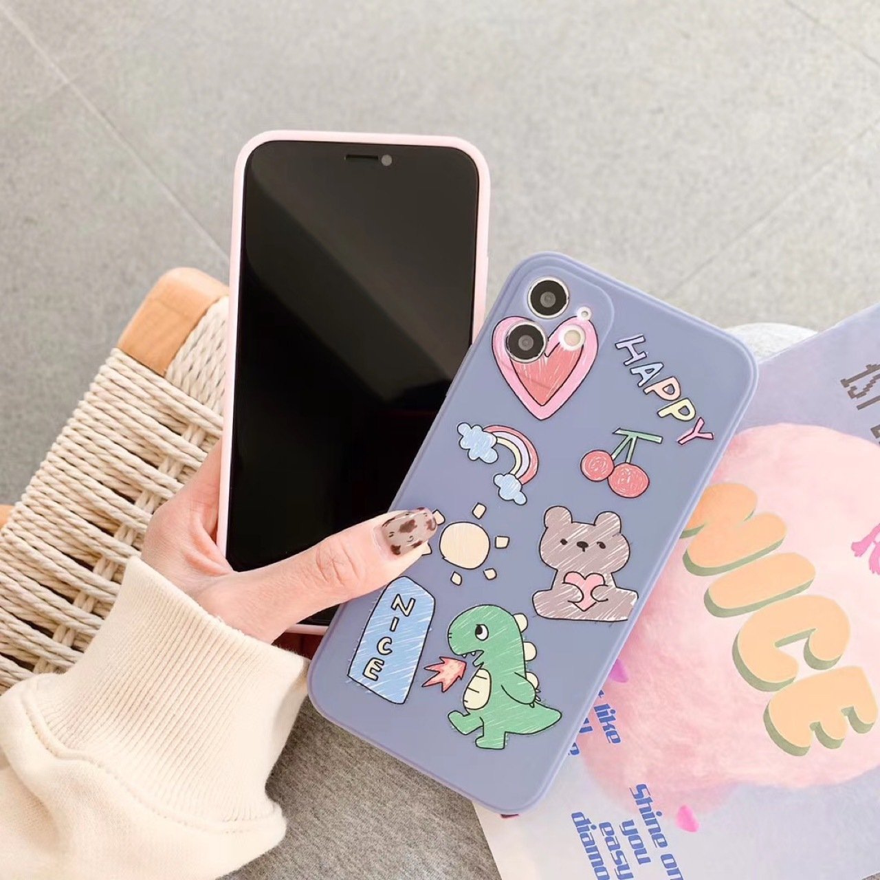 Rubik's Cube TPU Mobile Phone Case All-Inclusive Lens Cover for iPhone 7 8 X 11 12 13 Pro Max - Image 2
