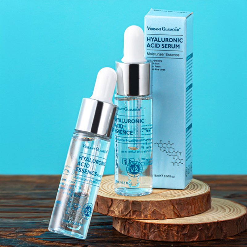 Hyaluronic Acid Face Serum & Anti-Aging Moisturizing Cream for Dry Skin