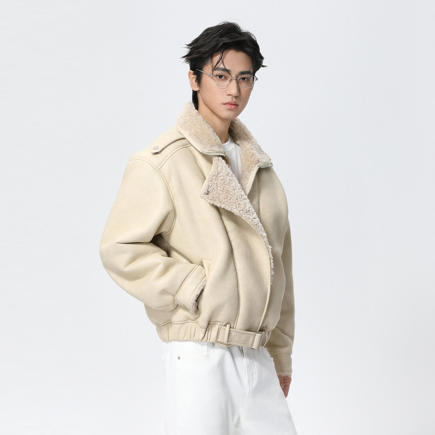 Men's Winter Fur-Lined Jacket | Warm Turn-Down Collar Thickened Coat - Image 4