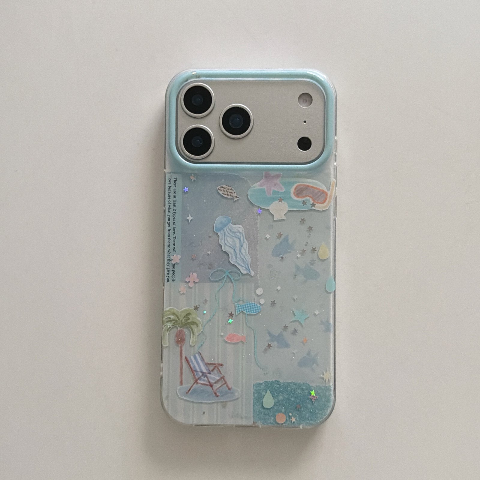 Blue Jellyfish Glitter Case – Sparkly Protective Cover for iPhone 13/14/15/16/17 - Image 6