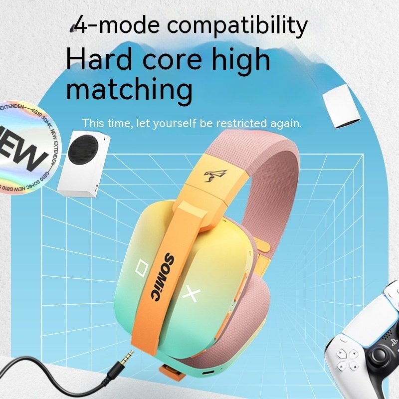 G810 E-Sports Gaming Headset | 3-Mode Wireless 2.4G & Bluetooth Wired Headphones