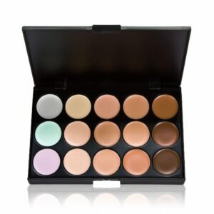 15-Color Cream Concealer Palette: Full Coverage Contour & Correcting Makeup