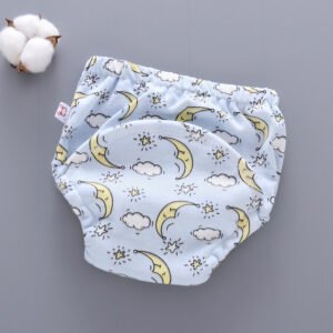 Washable Baby Training Pants – 6-Layer Gauze Reusable Diaper Cover