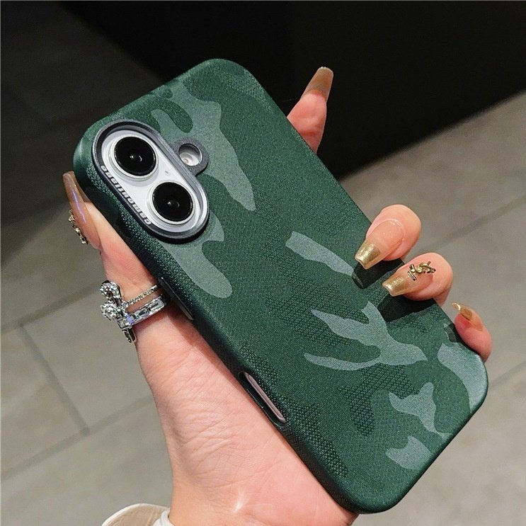 Tactical Camo Leather Case for iPhone 16 15 14 13 | Heavy Duty Full-Body Shockproof Protective Cover Shield - Image 10