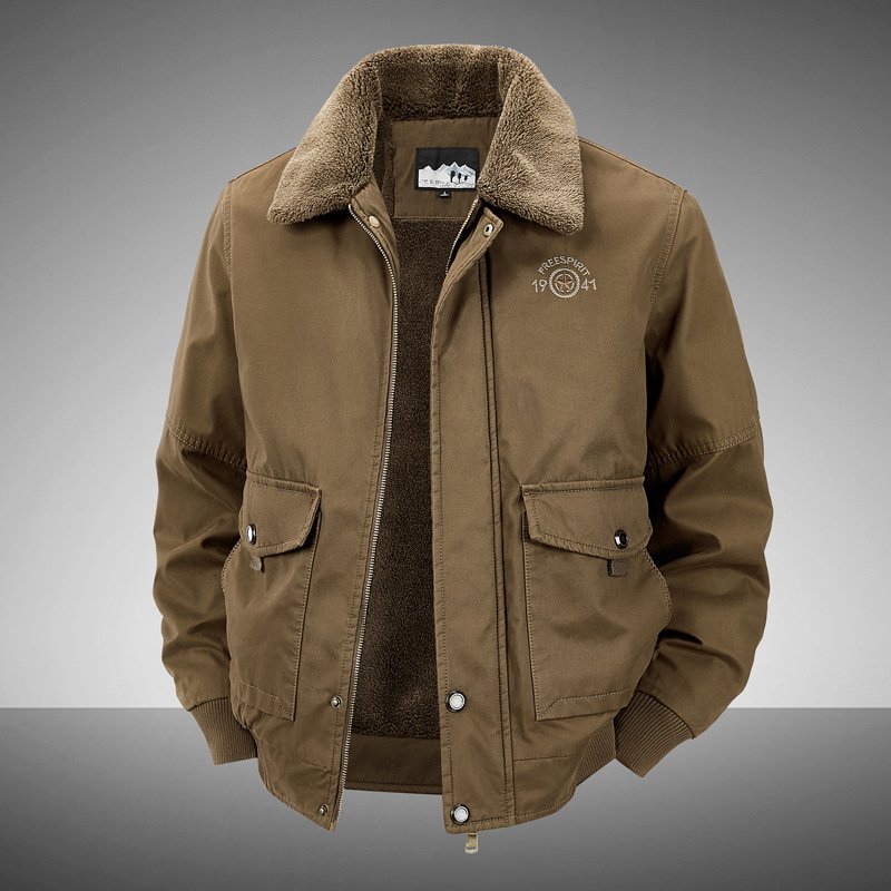 Men’s Multi-Pocket Cotton Utility Jacket – Casual Outdoor Gear - Image 3