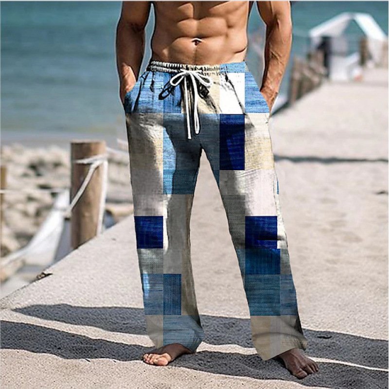 Men's Wide Leg Cargo Pants | Loose Fit Casual Trousers
