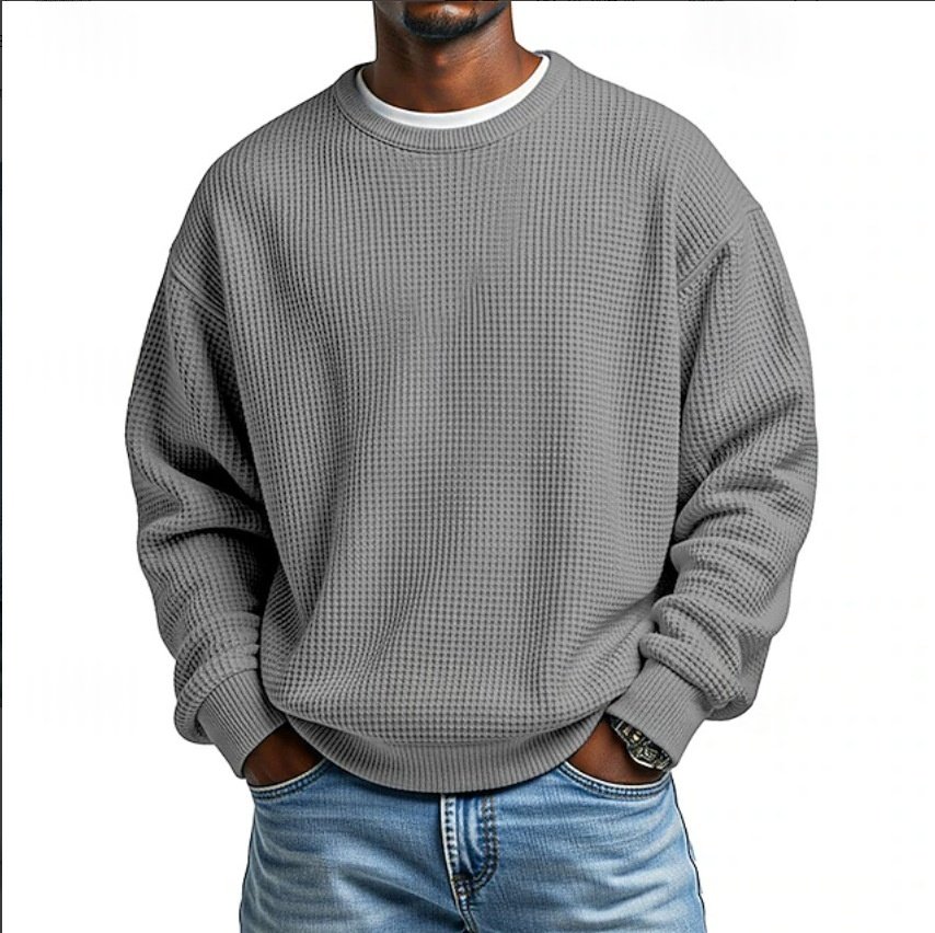 Mens Casual Relaxed Fit Sweatshirt | Fashionable Simple Pullover - Image 10