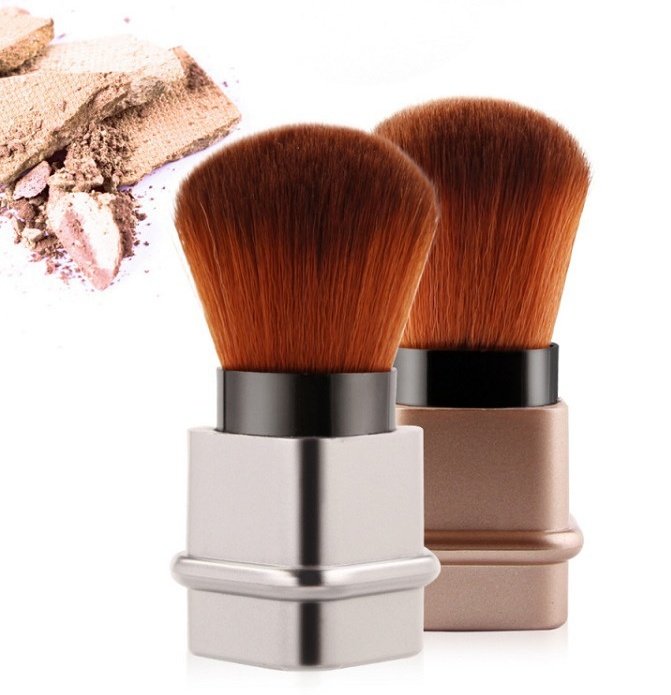 Portable Single Makeup Brush | Premium Synthetic Powder & Blush Blender Tool - Image 4