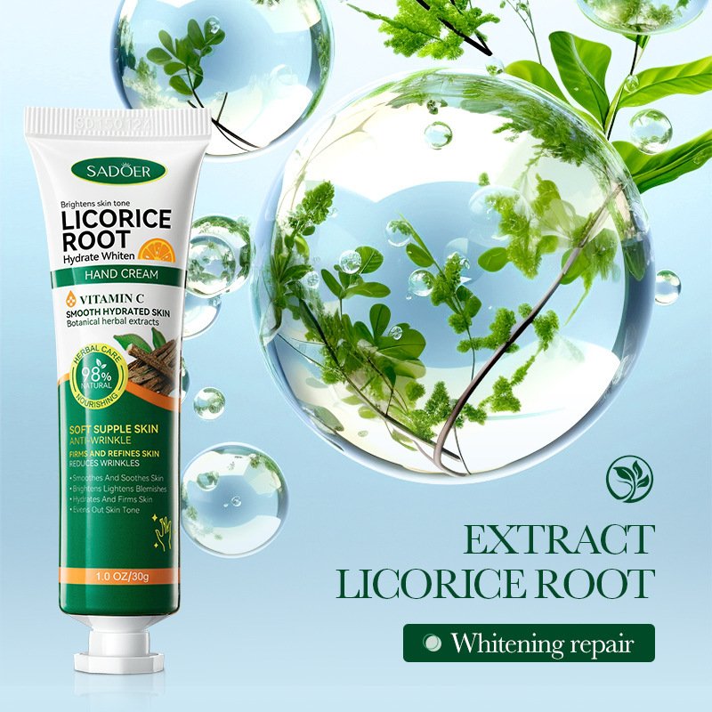 SADOER Licorice Hand Cream: Moisturizing & Whitening Nourishing Hand Care - Image 4