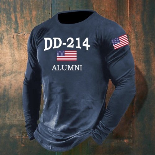 Mens Casual Long Sleeve Shirt | Custom Round Neck Summer Pullover