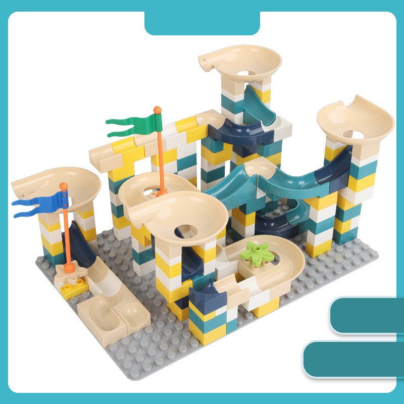 Kids' Ball Drop Maze Building Blocks: Educational Chute Race Track Toy - Image 5