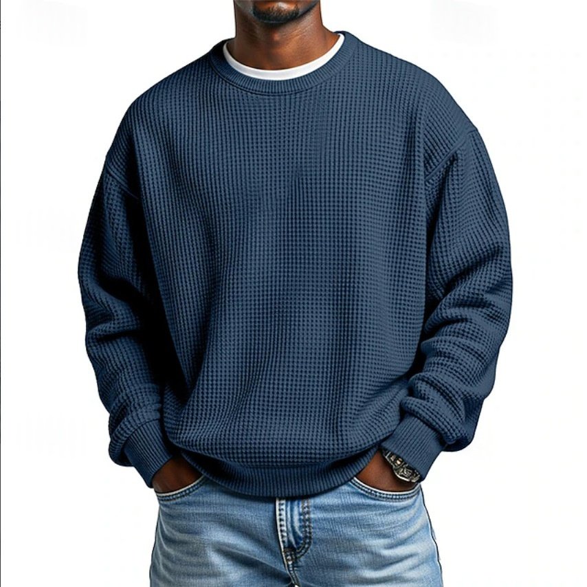 Mens Casual Relaxed Fit Sweatshirt | Fashionable Simple Pullover - Image 8