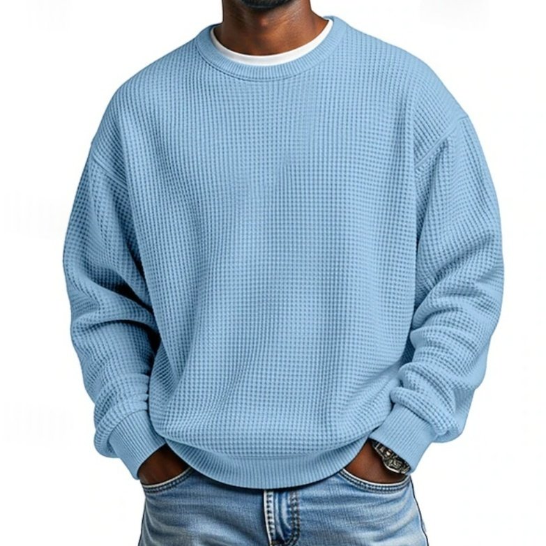 Mens Casual Relaxed Fit Sweatshirt | Fashionable Simple Pullover