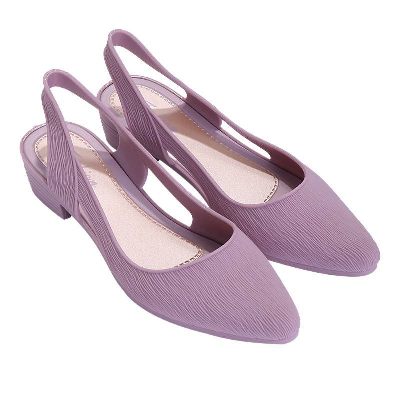 Women's Low Heel Peep-Toe Non-Slip Pump Sandals - Image 2