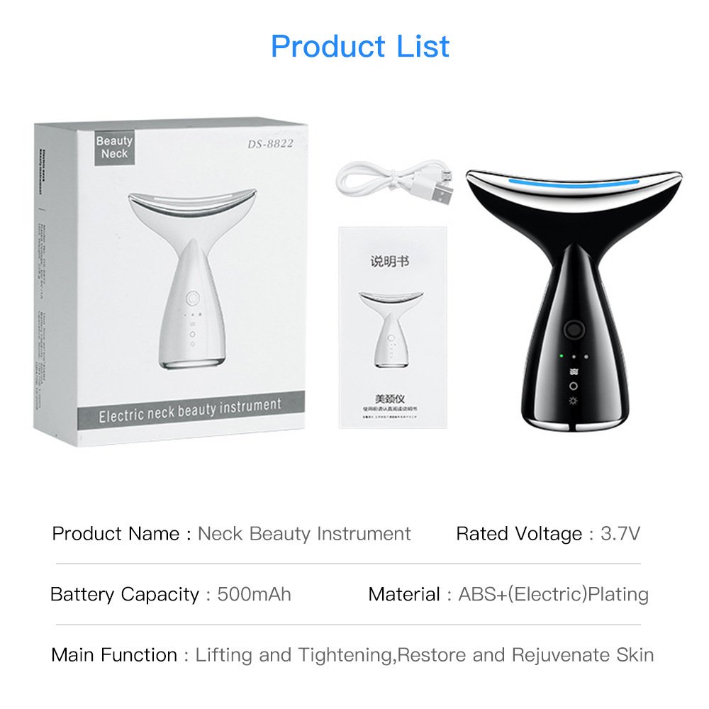 EMS Microcurrent Neck & Face Lifting Device | 3-Color LED Photon Therapy - Image 10