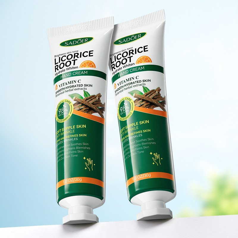 SADOER Licorice Hand Cream: Moisturizing & Whitening Nourishing Hand Care - Image 3