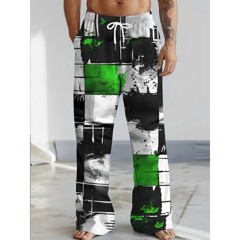 Men's Wide Leg Cargo Pants | Loose Fit Casual Trousers - Image 9