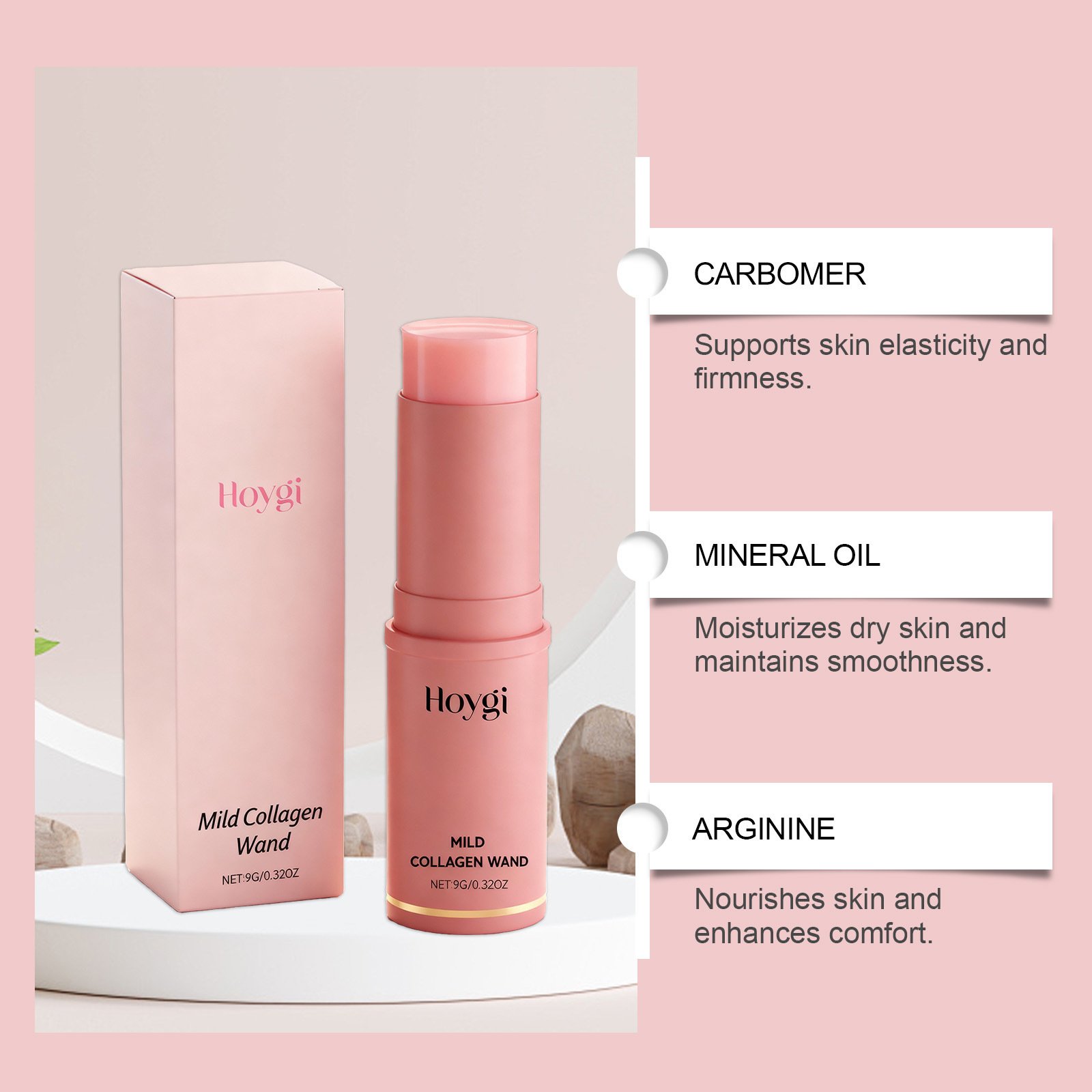 Collagen Skincare Stick: Moisturizing Anti-Aging Facial Balm - Image 3
