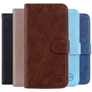 Luxury Cloud Oil Leather Wallet Case for iPhone All Models | Retro Flip Magnetic Protective Cover