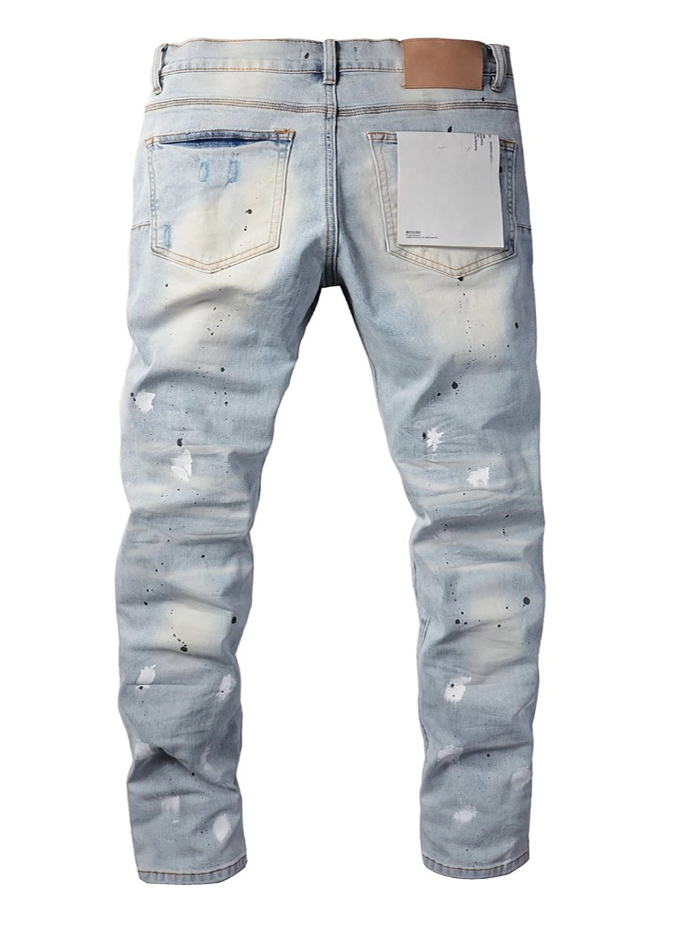 Men's Stretchy Slim Straight Pants - Casual Everyday Dress Trousers