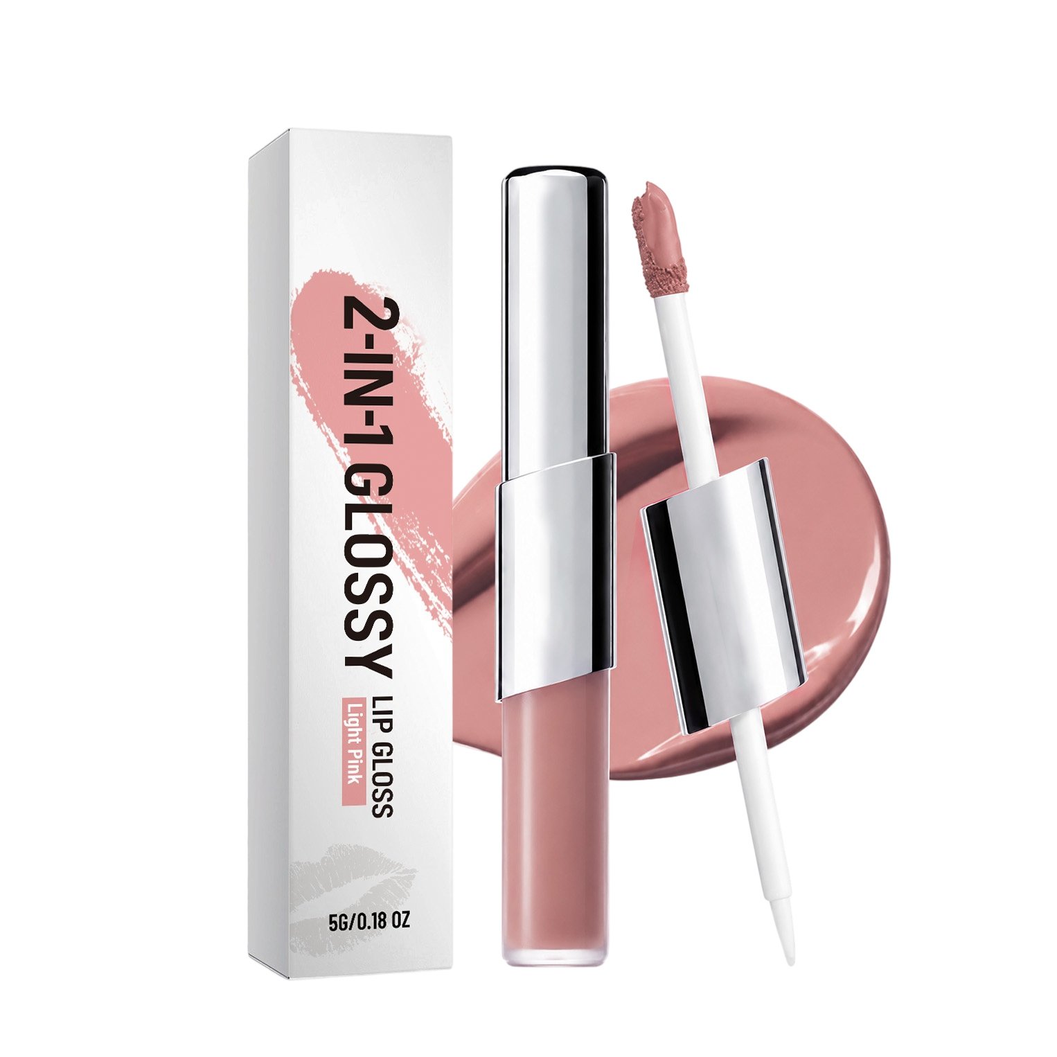 2-in-1 Hydrating Lip Gloss & Plumper | High-Shine Brightening Liquid Lipstick - Image 10