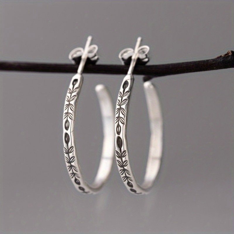 Bohemian Circular Hoop Earrings | Trendy Retro Statement Jewelry - Image 3