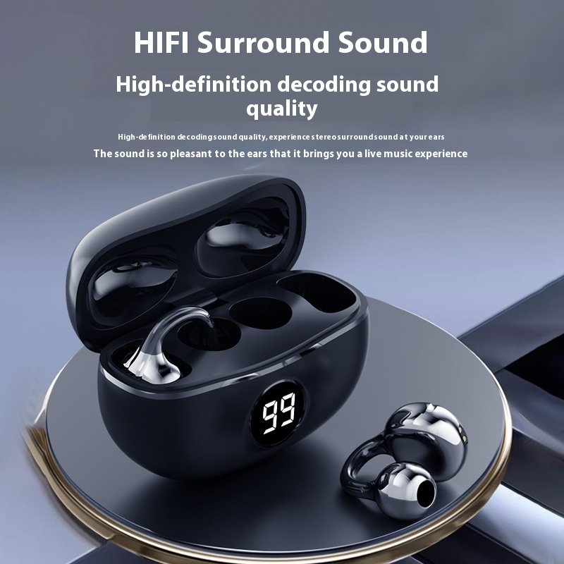 D151 Bone Conduction Style Earphones | Open-Ear Wireless Bluetooth Headset - Image 2