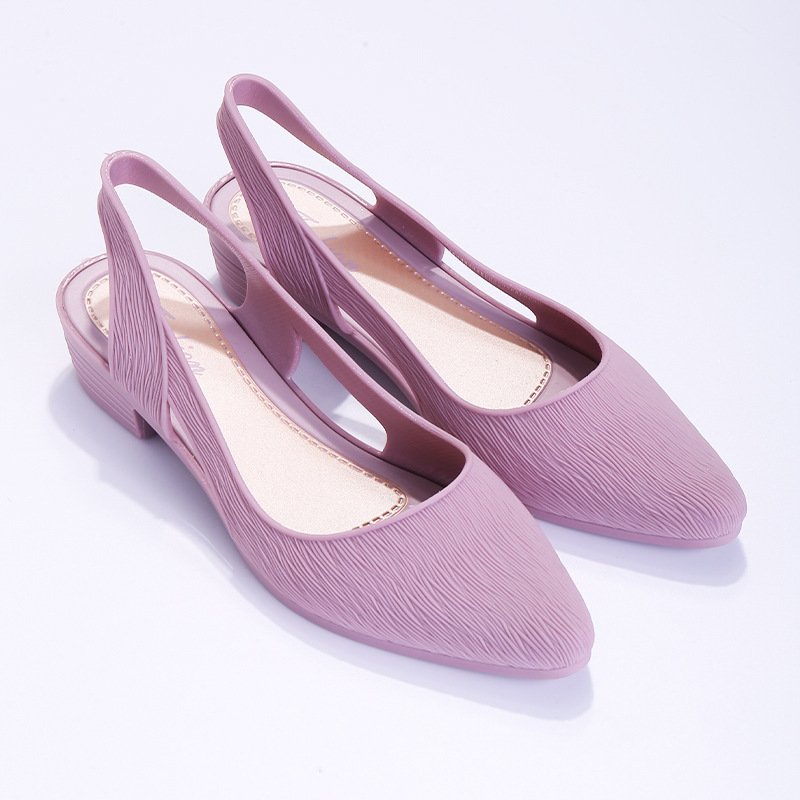 Women's Low Heel Peep-Toe Non-Slip Pump Sandals - Image 7