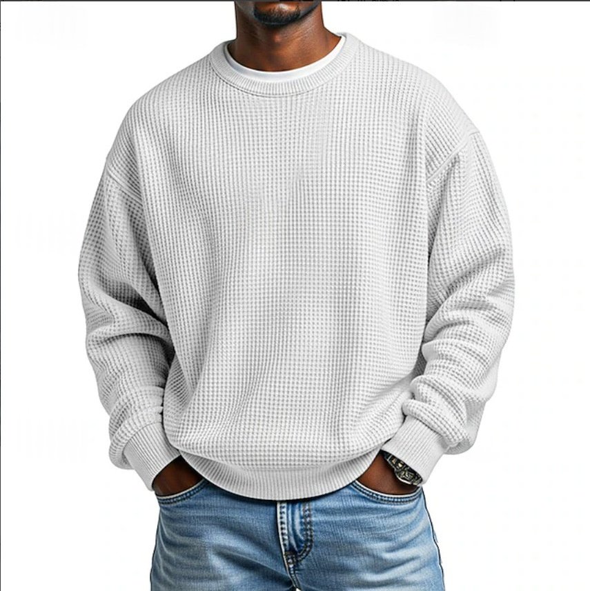 Mens Casual Relaxed Fit Sweatshirt | Fashionable Simple Pullover - Image 9
