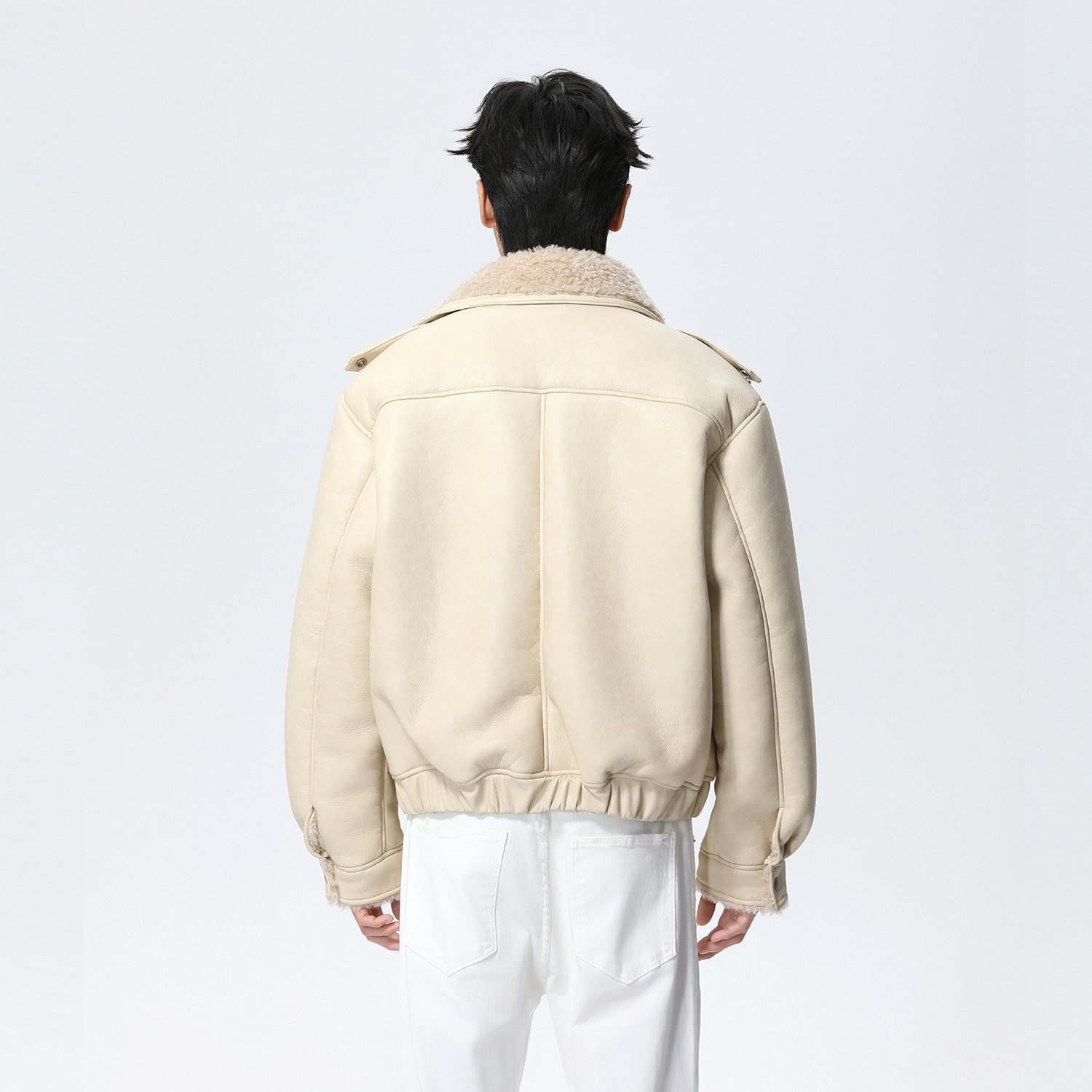 Men's Winter Fur-Lined Jacket | Warm Turn-Down Collar Thickened Coat - Image 5