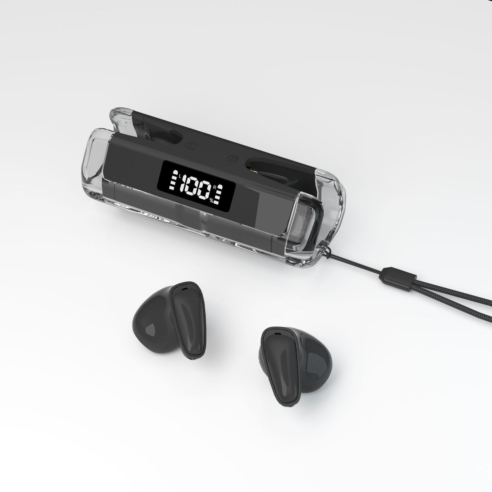 Wireless Sports Earphones with LED Digital Display | Low Latency Bluetooth Headset