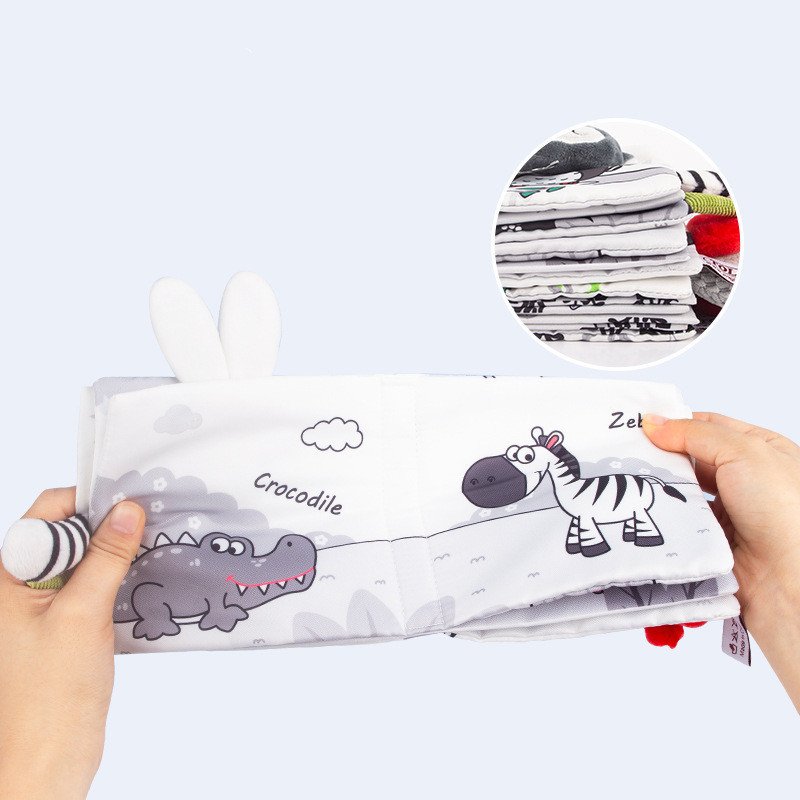Newborn Visual Training Cloth Book: Early Learning Activity Soft Book - Image 2