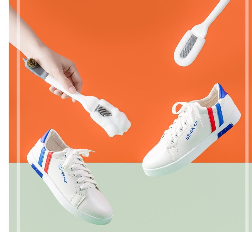 Multifunctional Soft-Bristled Shoe Brush: Long Handle Sneaker Cleaner - Image 4