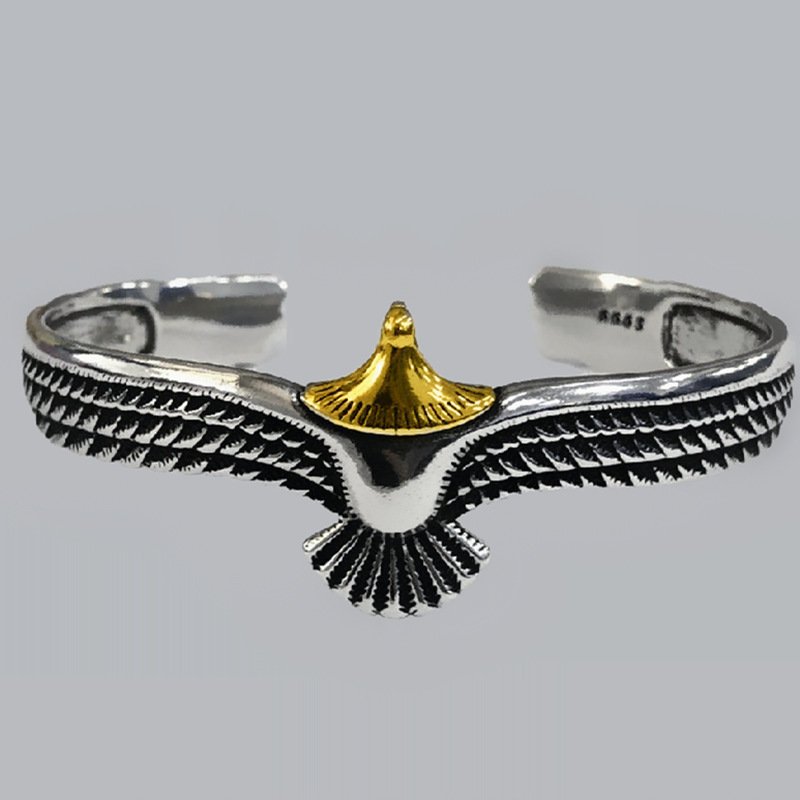 Viking Eagle Bracelet: Vintage Nordic Style Adjustable Bangle - Image 5
