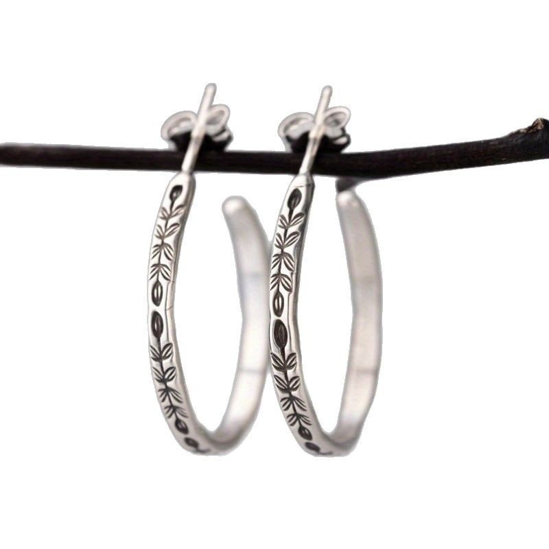 Bohemian Circular Hoop Earrings | Trendy Retro Statement Jewelry - Image 5