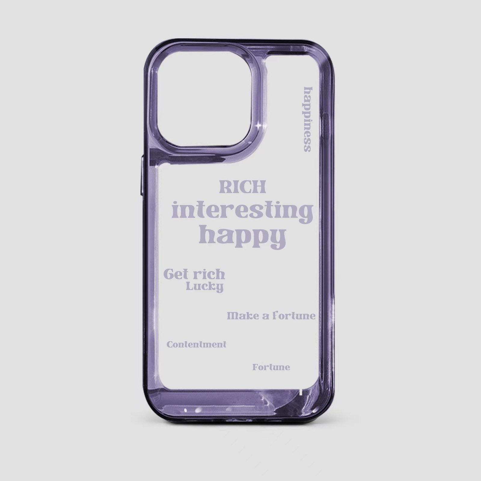 Dark Purple Clear Acrylic Space Case for iPhone 14 13 12 11 XR X 8 7 - Image 9