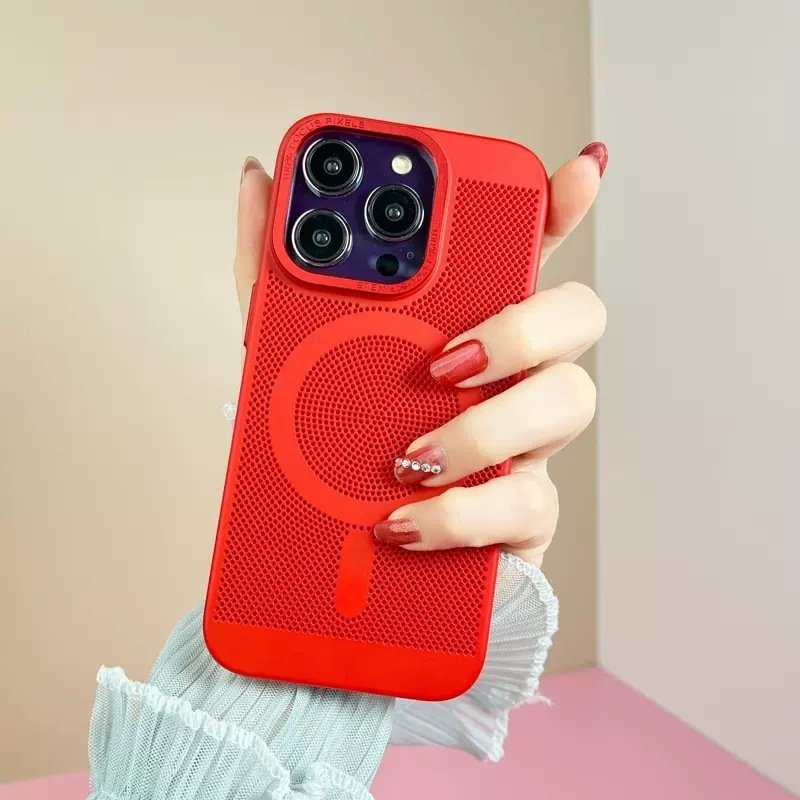 Magnetic Cooling iPhone Case for iPhone 15 14 13 12 11 Pro Max | MagSafe Heat Dissipation Mesh Cover - Image 7