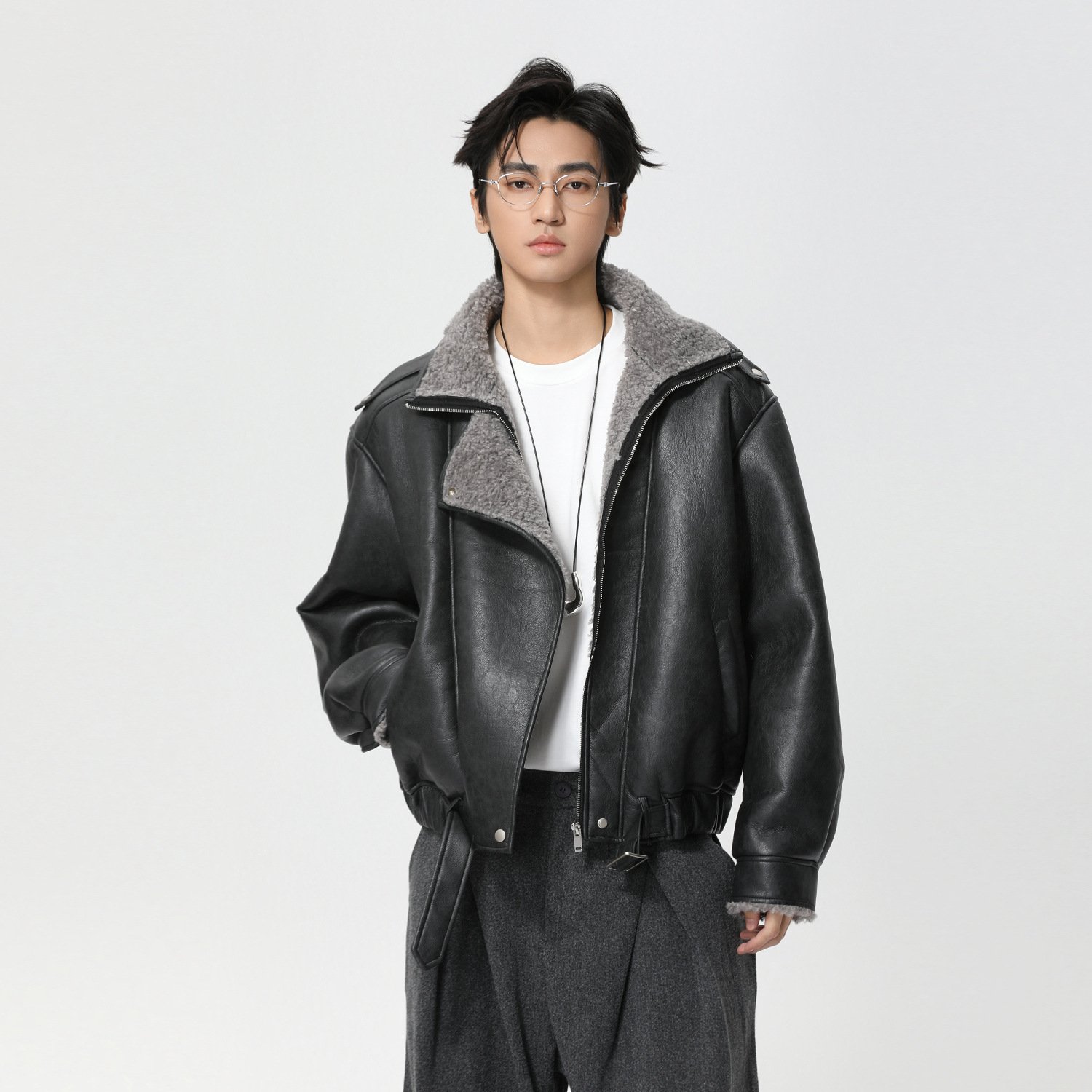 Men's Winter Fur-Lined Jacket | Warm Turn-Down Collar Thickened Coat - Image 6