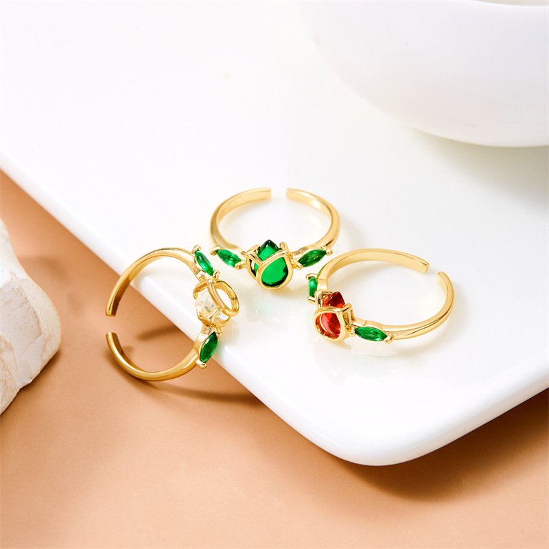 Vintage Tulip Flower Ring | Trendy Aesthetic Floral Statement Jewelry - Image 4