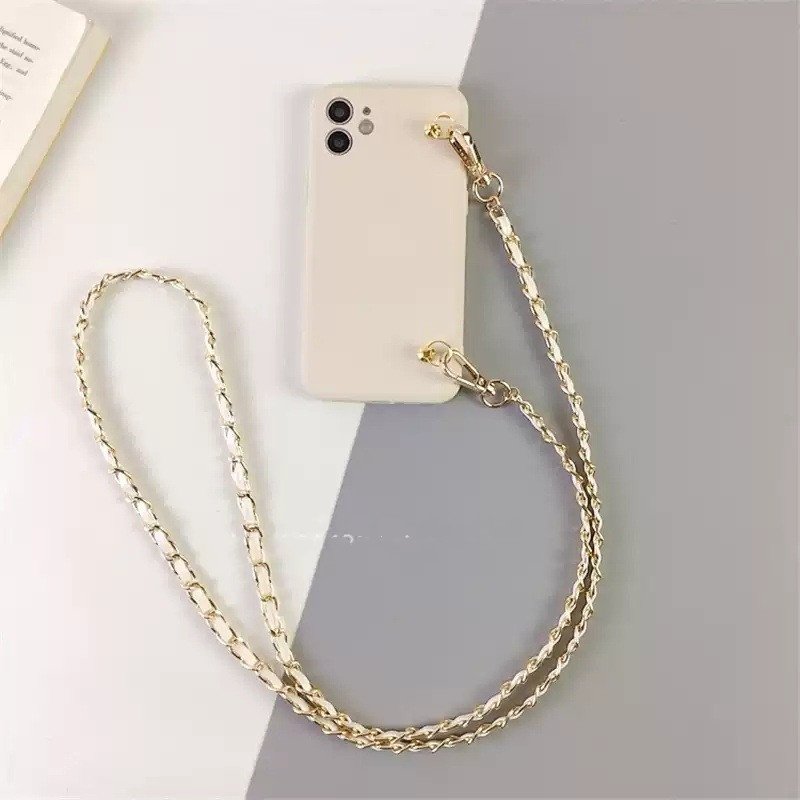 Crossbody Chain iPhone Case for iPhone 14 13 12 11 Pro Max X XR 7 8 Plus | Soft Silicone Lanyard Cover - Image 2