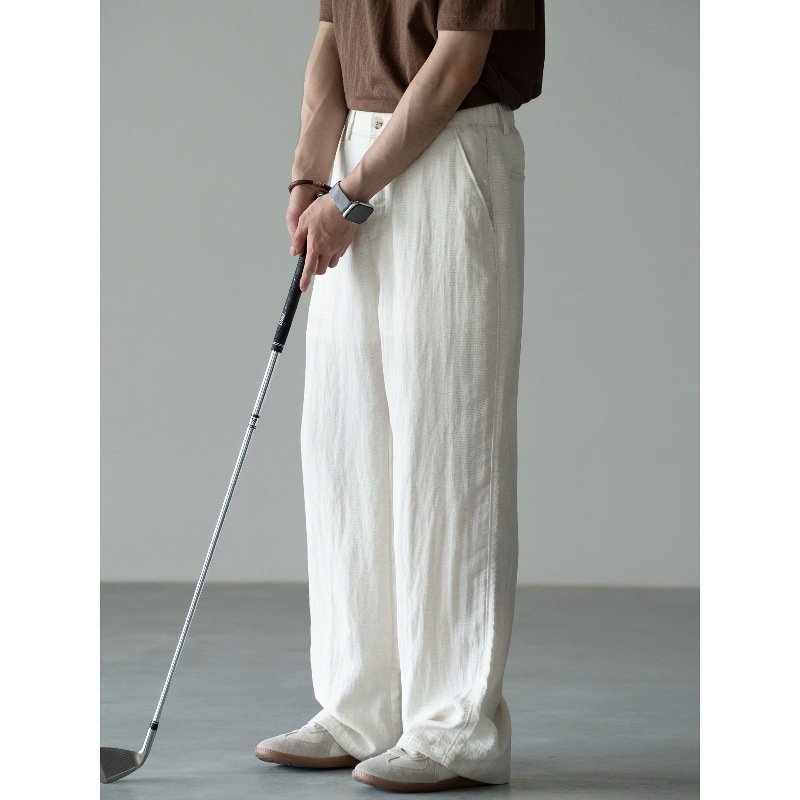 Breathable Textured Casual Pants For Men - Image 3