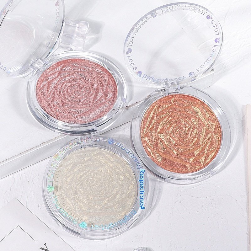 4-in-1 Face Highlighter & Contour Palette | Pearlescent Glitter Eyeshadow & Brightening Powder - Image 6