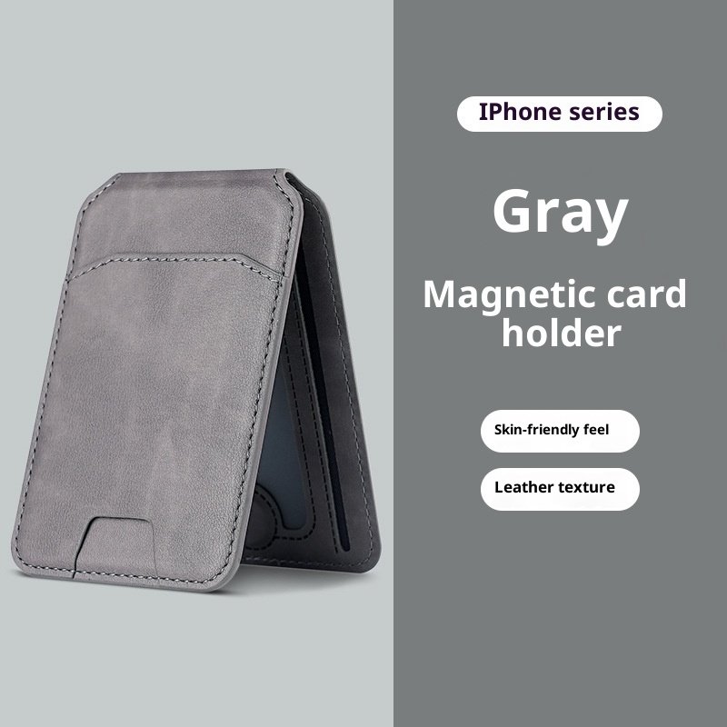 Magnetic Phone Card Holder with Suction Mount & Folding Stand - Image 2