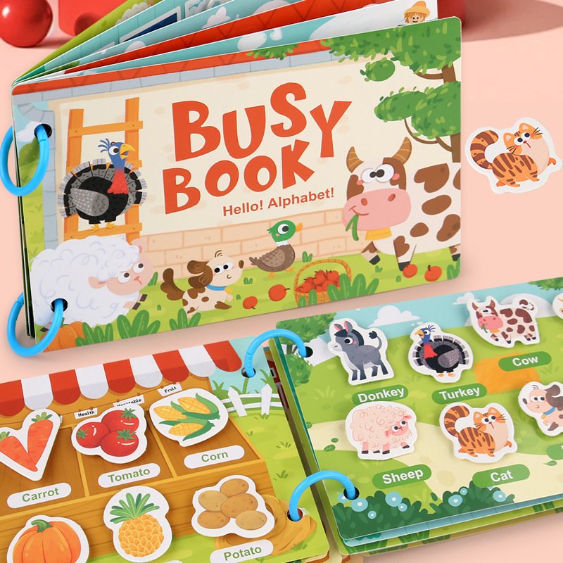 Montessori Quiet Book for Kids: Logical Thinking Early Learning Toy