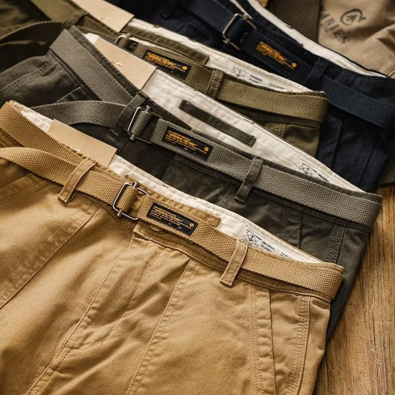 Men's Retro Straight Leg Cargo Pants | Big & Tall Casual Trousers - Image 6