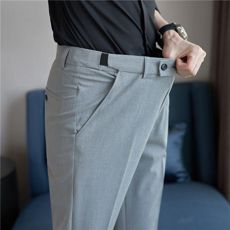 Men's Stretch Waist Casual Suit Trousers | Wrinkle-Resistant Pants - Image 2